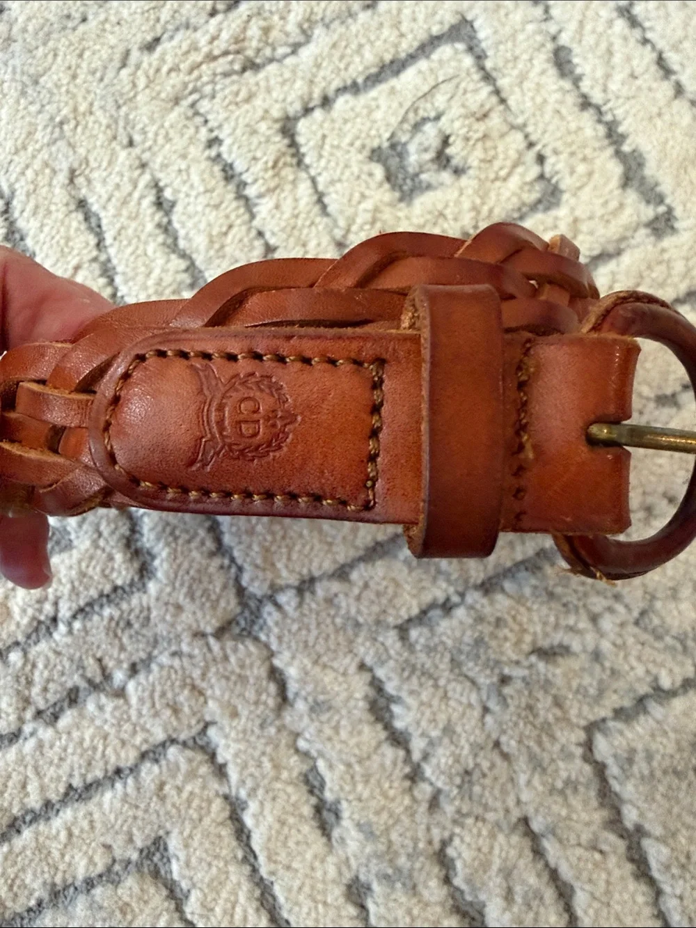 Dior Braided Leather Men’s Belt